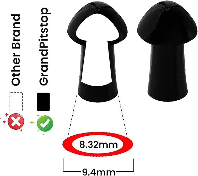 GRAND PITSTOP Tubeless Tire Gun Puncture Repair Kit with Mushroom Plug for Tyre Punctures and Flats on Cars, Motorcycles, ATV, Trucks & Tractors (Gun Puncture Kit 30 Plugs)