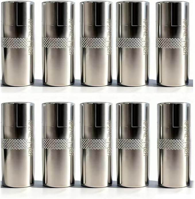 10-PK Gas Nozzle KP2742-1-62R, 5/8" ID, 1/8" Recess, Compatible with Magnum PRO 250L/300L Welding Guns (KP2742-1-62R)