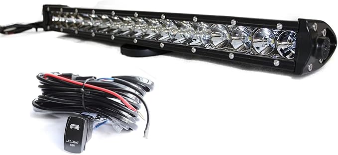 AngelMa 19 Inch 90W Straight Led Bar Spot Flood Combo Beam Offroad for Pickup Cab ATV SUV UTV Truck Bus 4X4 Tractor Marine Truck Lamp