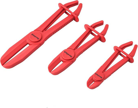 DURATECH 3-Piece Hose Pinch Clamp Plier, Pinch Pliers, Line Clamp Pliers Set for Fuel, Brake and Radiator Hoses