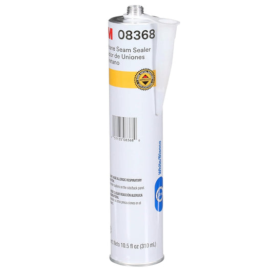 3M Urethane Seam Sealer, 08368, White Color, High Solids, Permanently Flexible, 310mL/10.5 fl oz Cartridge