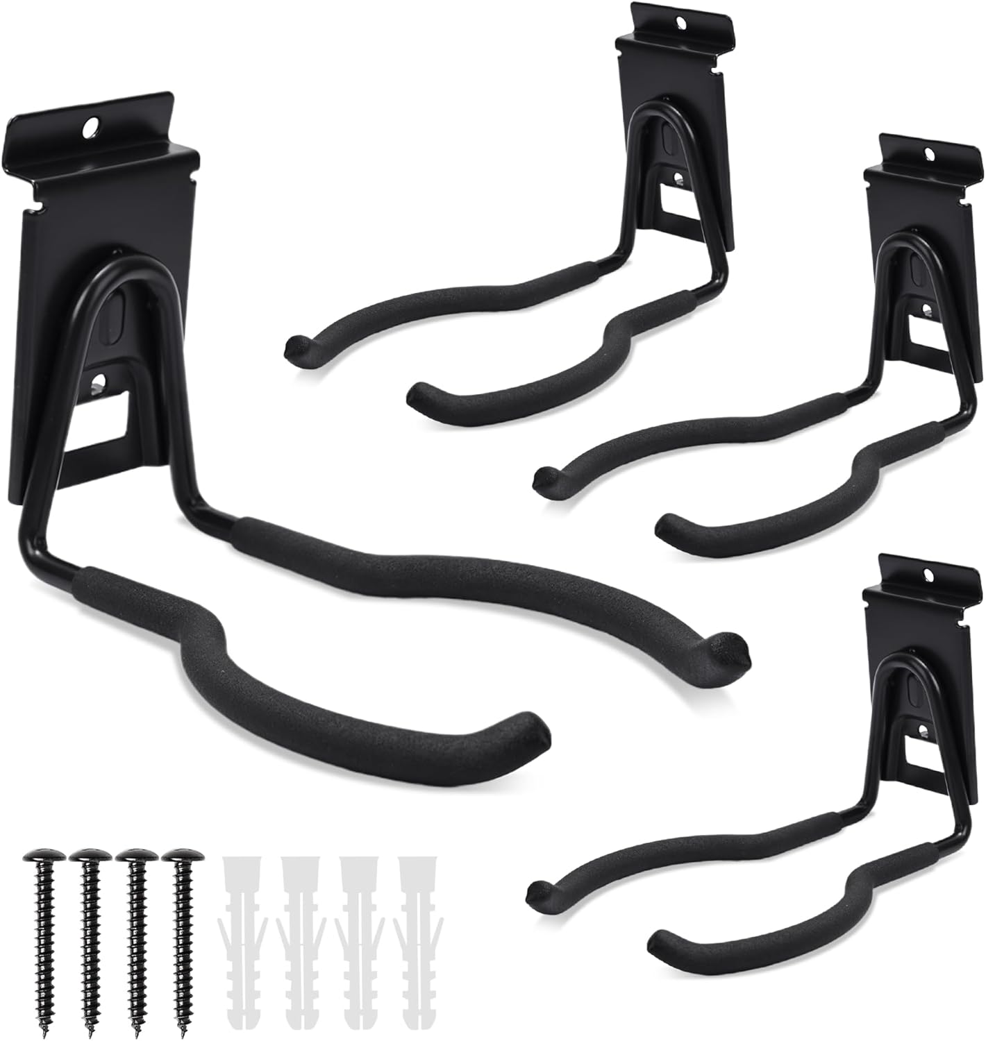 Slatwall Power Tool Hanger, Garage Garden Tool Hooks, Steel String Trimmer Holder Grass Trimmer Organizer, Weed Eater Rack Garage Storage Hook for Weed Wacker, Leaf Blower