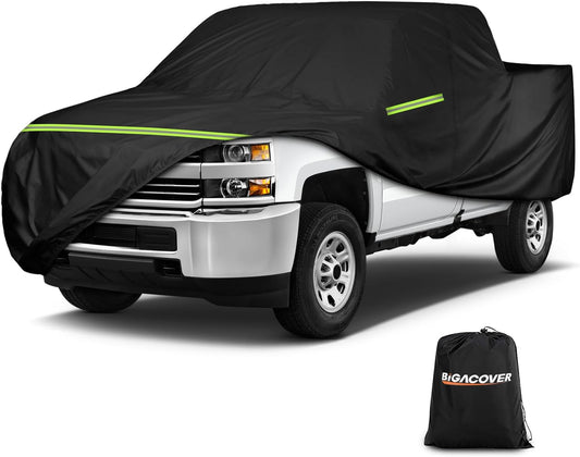 for Silverado 2500 3500 HD Crew cab Short Bed 6.6ft Truck Cover, Light Shell Outdoor Car Covers with Zipper Windproof Heavy Duty Protection for 2000-2022 Chevy Silverado 2500 è0HD (UP to 250''L)