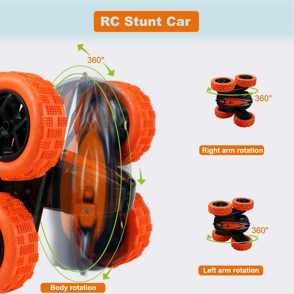 FREE TO FLY Remote Control Car Rc Cars - Drift High Speed 4Wd Off Road Stunt with 360° Flips - Christmas Birthday Gifts Racing Toys for Kids Age 8-12 6-8 3-5