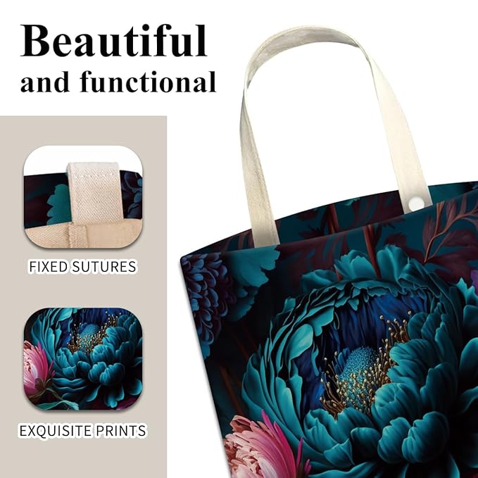 Car Trash Can, Cute Car Trash Bag, Hanging Car Organizer and Storage Bag, Trash Bin for Car Accessories, Vehicle, Travelling, Camping Cute Beautiful Flowers