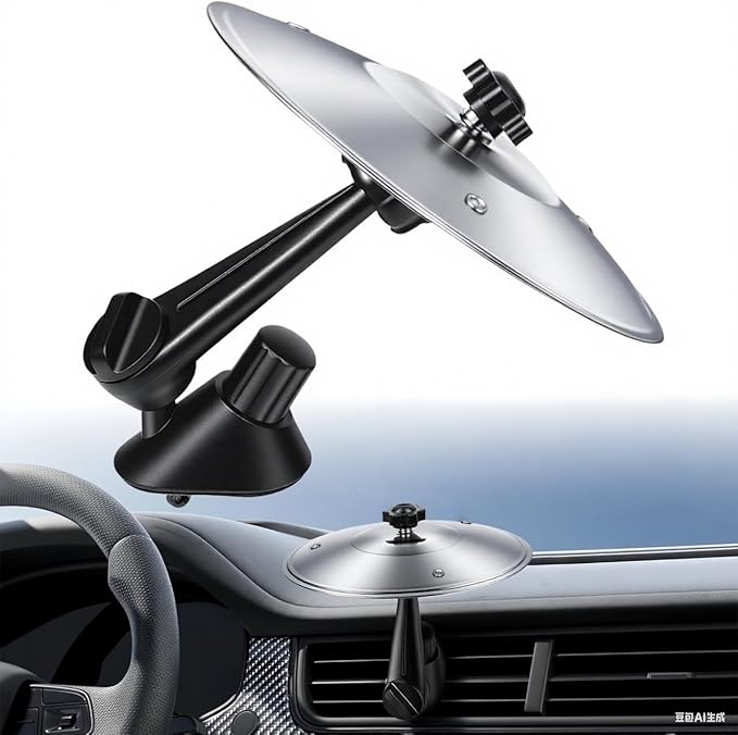 Car Cymbal Drum for Car Air Vent, Funny Musical Instruments Gadget for Music Lovers (Silver)