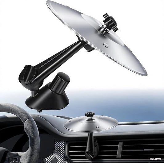 Car Cymbal Drum for Car Air Vent, Funny Musical Instruments Gadget for Music Lovers (Silver)