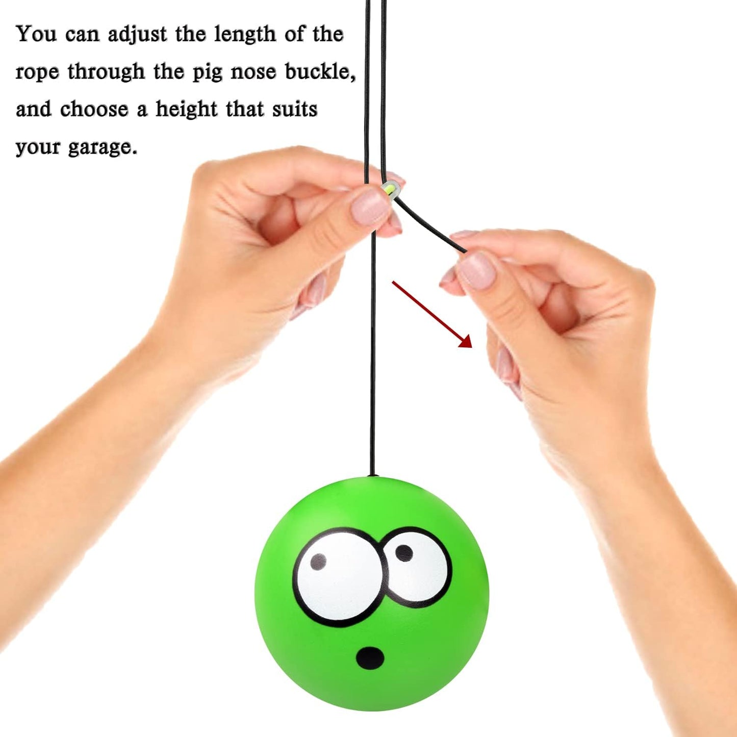 Double Garage Parking Aid-Parking Ball Guide System, Parking Assistant kit Includes a retracting Ball Sensor Assist Solution.A Perfect Garage Parking Indicator (Funny Twin Expression)