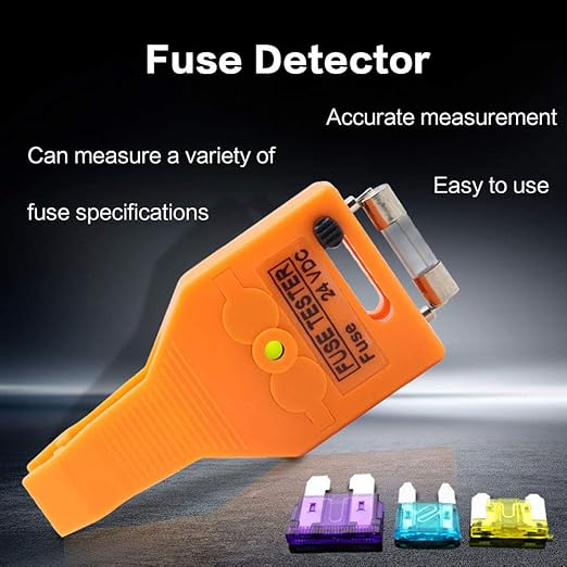 DC 24V Automotive Multifunctional Blade and Glass Tube Fuse Tester Puller ATO/ATC ATM Removal Tool Detect and Find The Burned in The Car Fuse Box