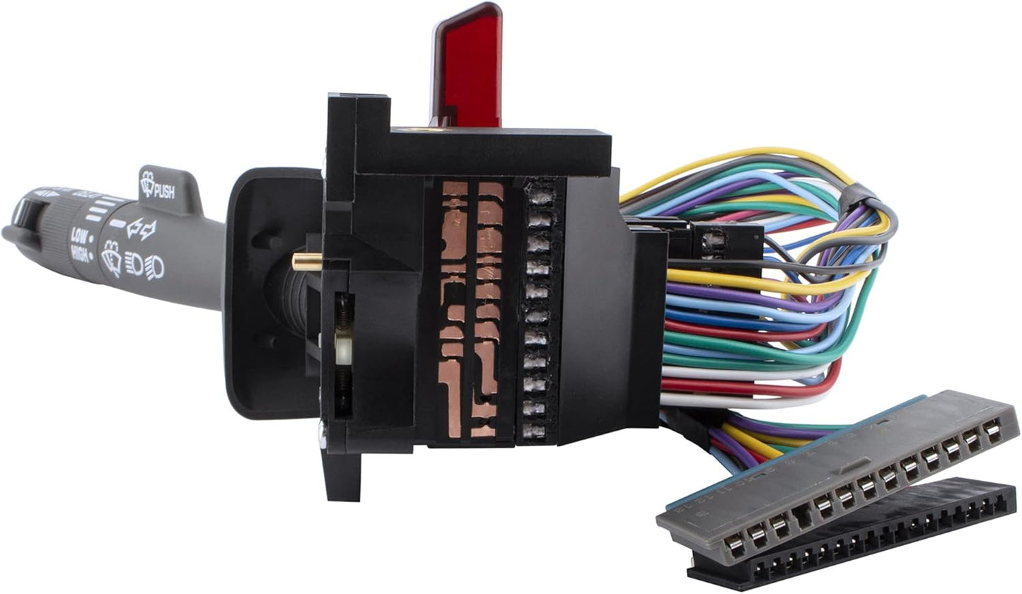 BOXI Multi-Function Combination Switch - Turn Signal, Wiper, Washers, Hazard Switch, Cruise Control Fits for Chevy Tahoe Blazer Suburban K1500 Sierra/for GMC Yukon K1500 and More | 2330814 26100985