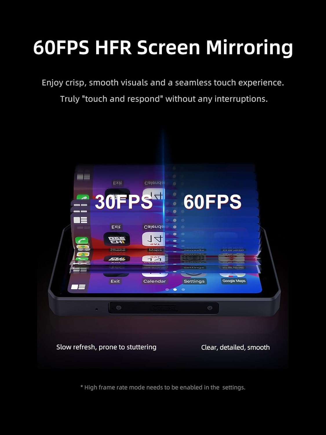 AIO-5 Play for BMW Motorcycles, 3-Pin Interface, Plug-and-Play Smart Display with CarPlay & Android Auto, 60FPS Mode, IP68 Waterproof, Built-in GPS, Anti-Theft Alarm, Data Reading