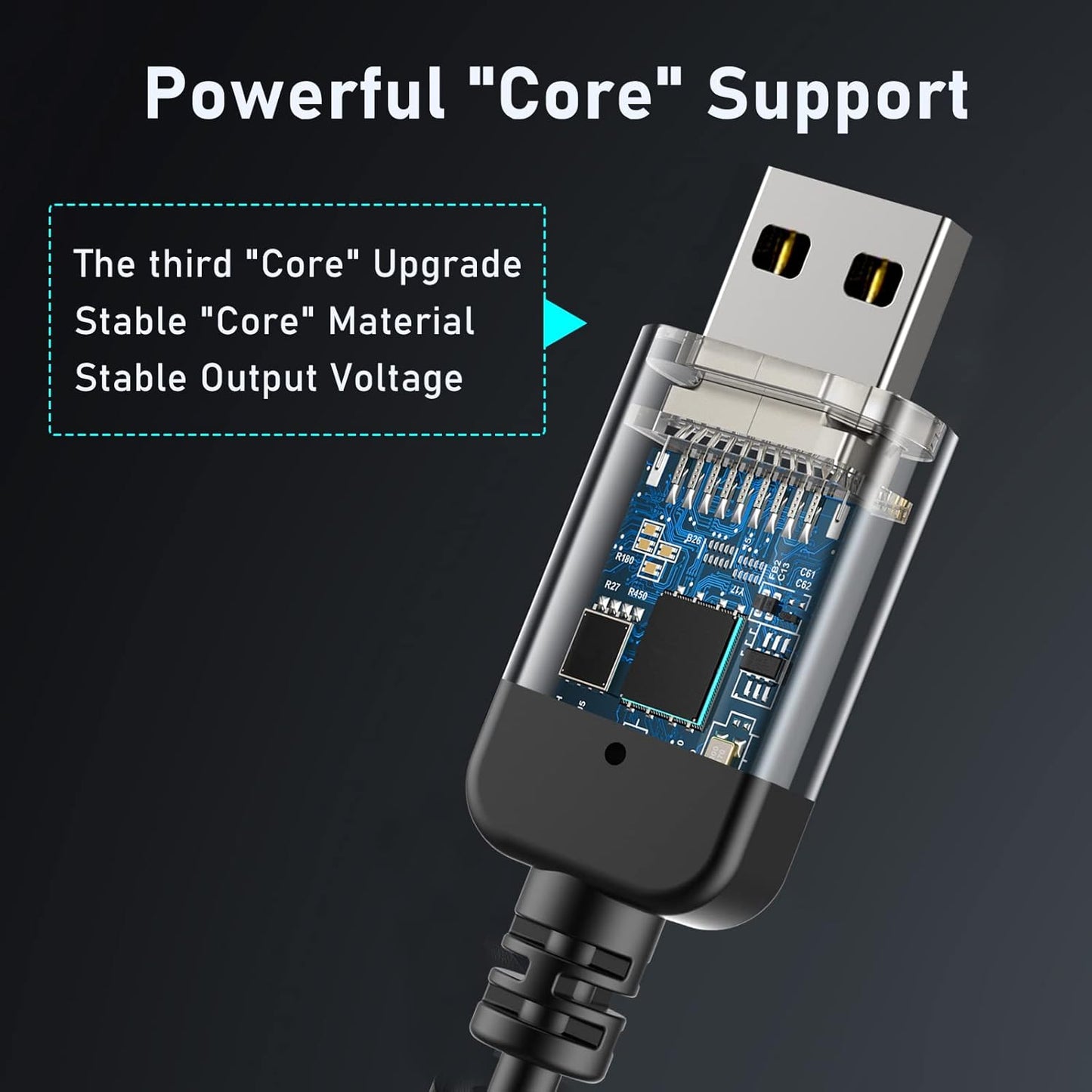 Radar Detector Cord, USB to RJ11 Cable,RJ11 Plug Power Cable,for Escort Uniden Radenso XP Beltronics Cobra Whistler Radar Detector,Replacement Power Cable for Radar Detectors (RJ11-6.56ft)