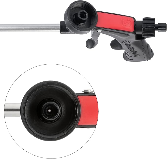 INTERTOOL Expanding Spray Foam Gun - PU Sealant Foam Applicator for Caulking and Insulation Dispensing - PT-0608