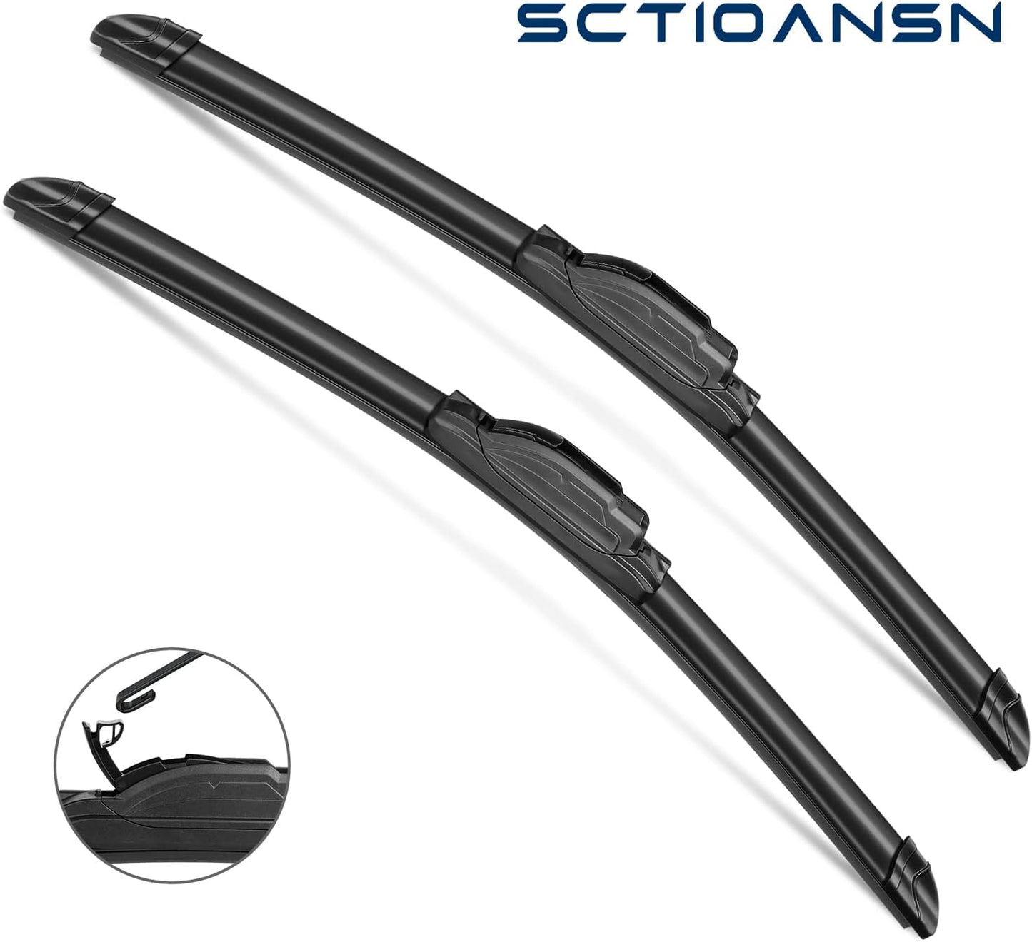 3 Wipers Set for Mitsubishi Outlander Sport 2011-2022, Windshield Wiper Blades Original Equipment Replacement Front and Rear- 24"/21"/10B" (Pack of 3) J- HOOK