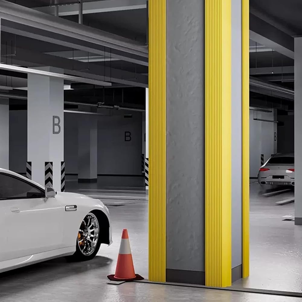 Garage Wall Corner Guards - High Resilience Sponge Corners Protectors for Parking Garages Table Corners Columns - Wall Corner Guard Kit(Size:2m-2pcs)