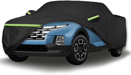 Waterproof Car Covers for 2021-2023 Hyundai Santa Cruz (Black) 210T Custom Outdoor Storm Hood