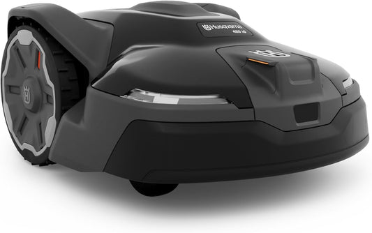 Husqvarna 420iQ Automower Robotic Mower, 1 Acre Mowing Capacity, Wire Free Robot Lawn Mower with Charging Station, RS1 EPOS Reference Station and Replacement Blades