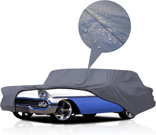 Supreme Full Car Cover – for Pontiac Chieftain 1956 1957 Station Wagon 4-Door Semi Custom Fit Waterproof Full Coverage All Weather Windproof Dust Proof Indoor Outdoor Automobile