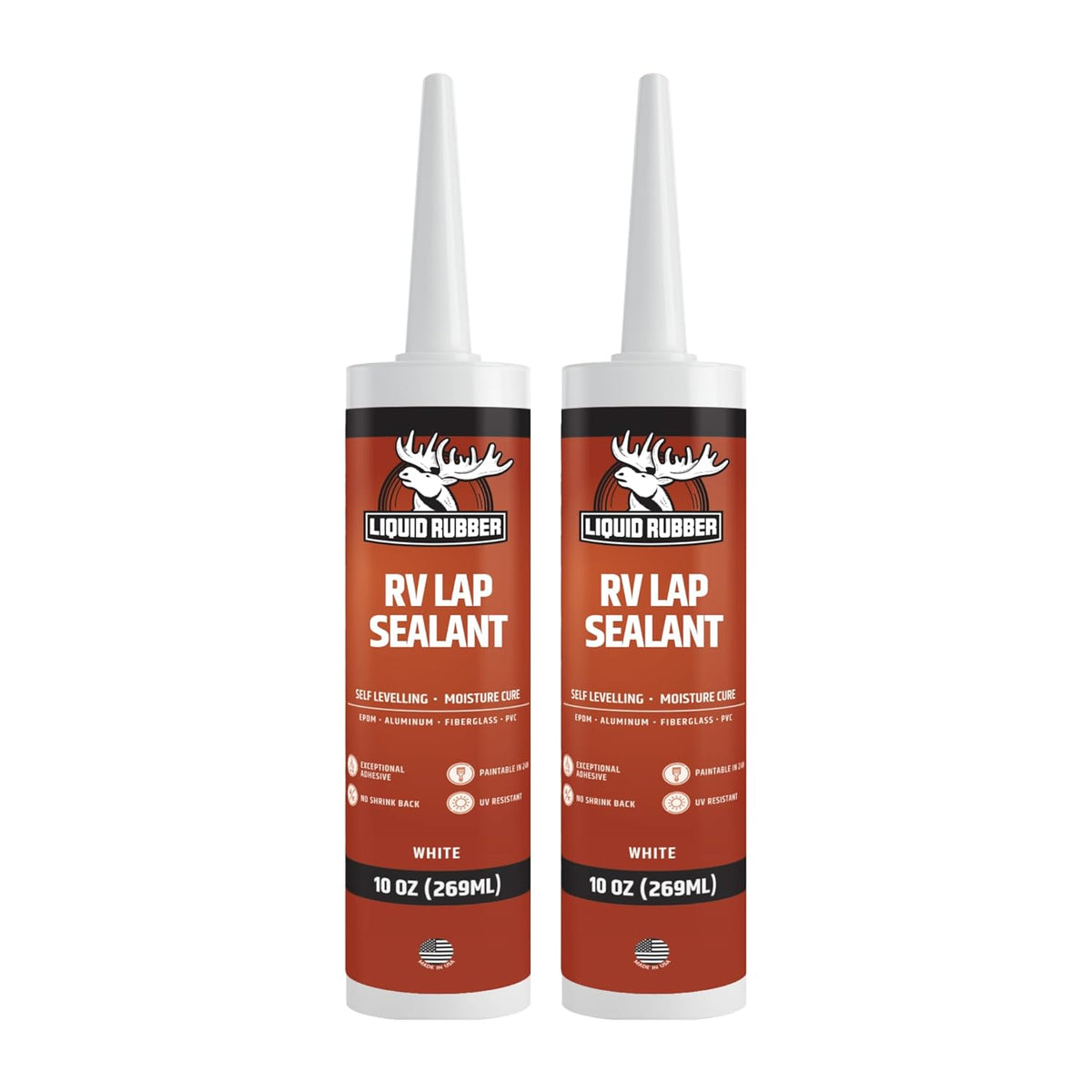 Liquid Rubber RV Lap Sealant, White, 2 Pack
