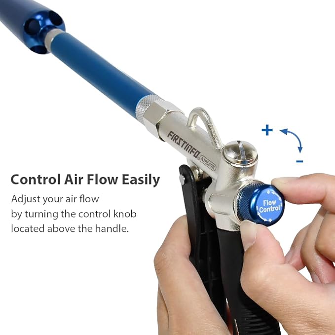 FIRSTINFO TOOLS FIT YOUR NEEDS A18569KUS Adjustable Air Flow | Two-Way Taiwan Air Blow Gun Windstorm Master Kit