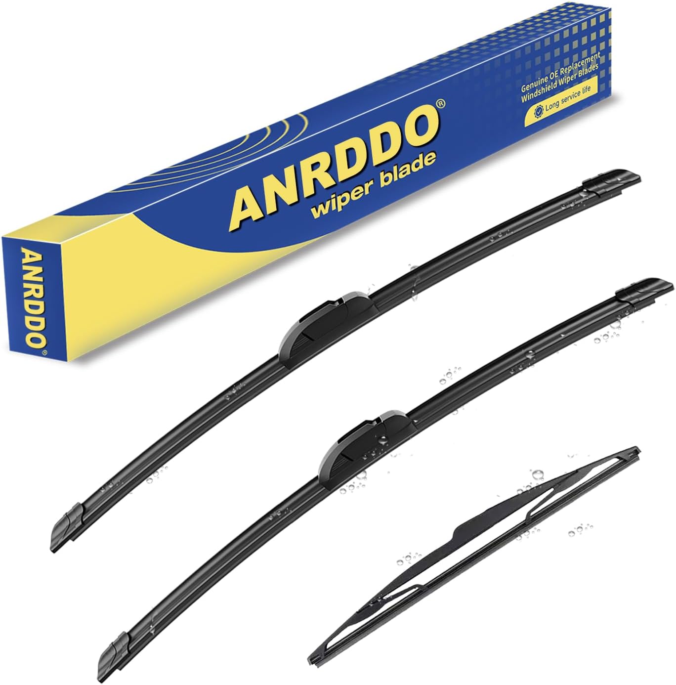 3 wipers Replacement for 2018 2019 2020 2021 2022 2023 Nissan Kicks Windshield Wiper Blades Original Equipment Replacement - 26"+16"+12" (Set of 3) U&J HOOK