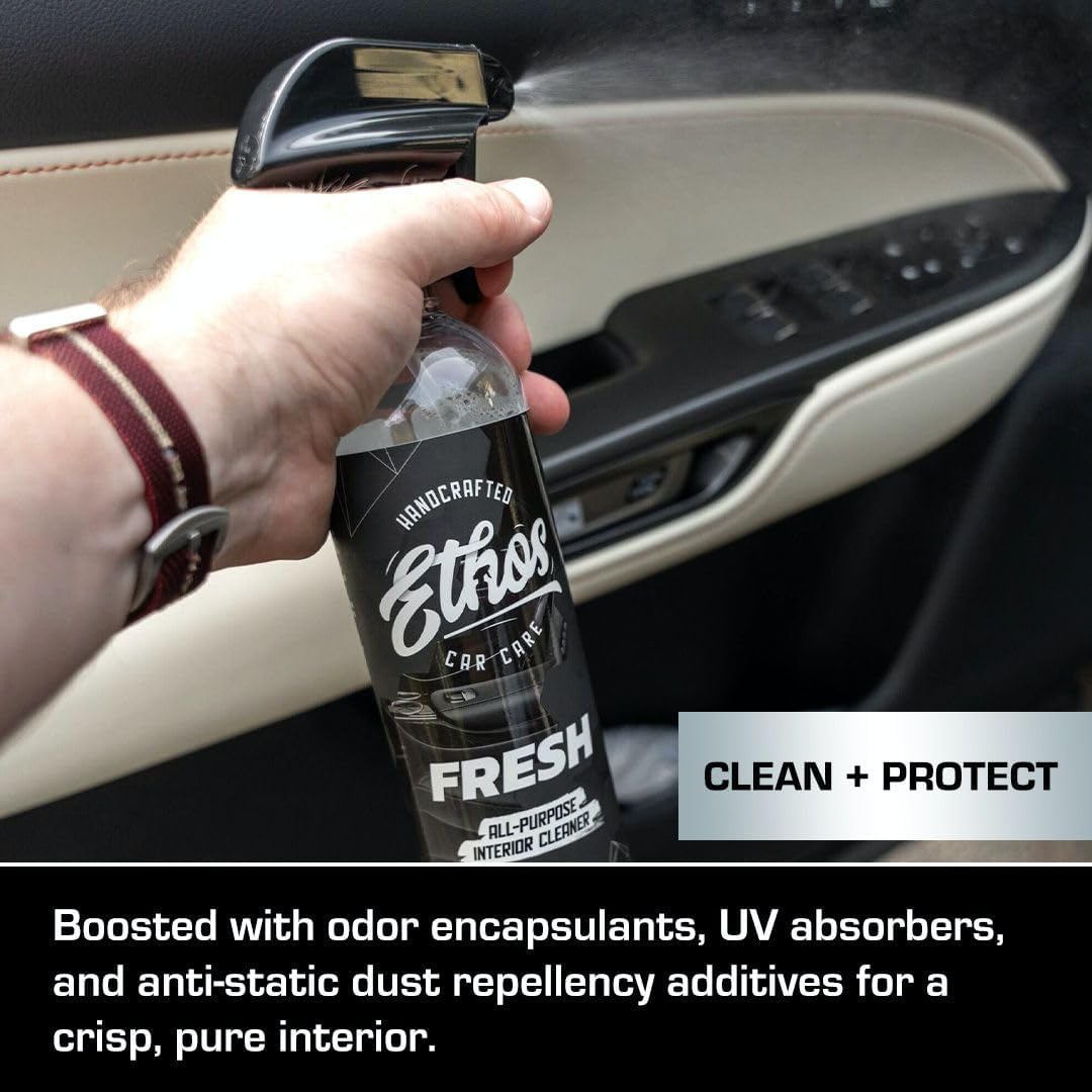 Ethos FRESH - All Purpose Interior Cleaner Detailing Kit Interior Cleaner - Car Interior Detailing - Car Interior Cleaners for Cars, Trucks, SUVs, Jeeps, Motorcycles, RVs & More