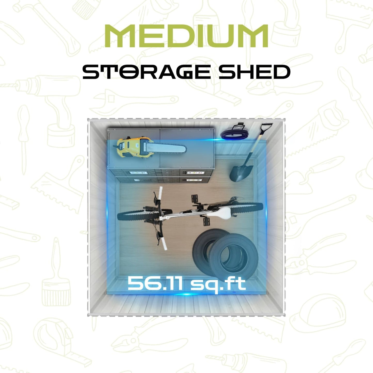9 x 6.4 Ft Outdoor Storage Shed, Heavy-Duty Metal Shed with Windows & Secure Lockable Doors, Ideal Storage Shed for Outdoor, Patio, Garden, and Backyard, Anthracite