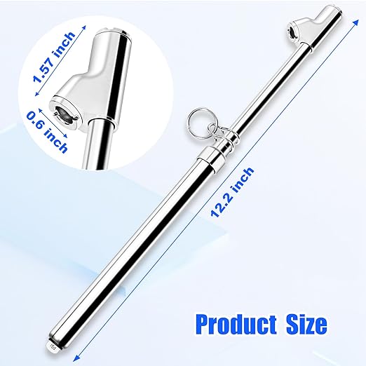 10-Pack Dual Head Tire Pressure Gauge – Heavy Duty 10-150 PSI Air Pressure Gauge with Stainless Steel Body, Metal Nozzle & Durable Plated Brass – for Cars, Trucks, Bikes, RVs & Vehicles