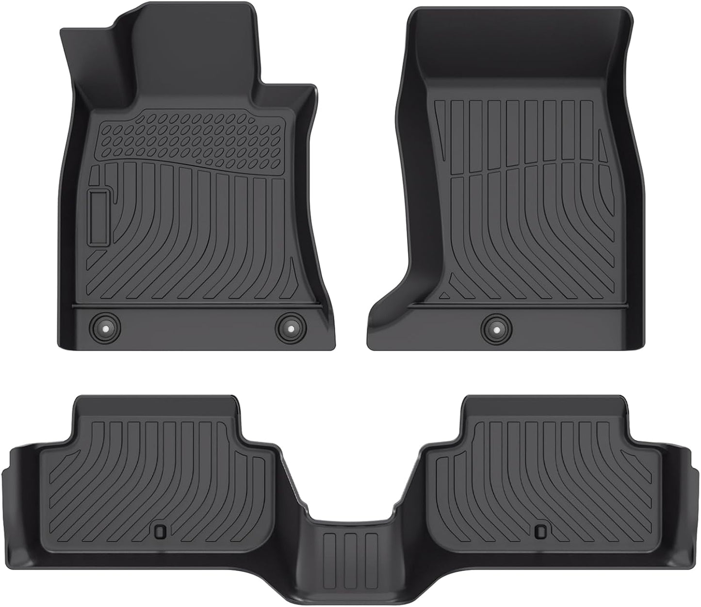Cartist Floor Mats Compatible with Genesis G70 RWD 2019-2025 Accessories (Not fit AWD) All Weather Floor Liner 2 Rows Carpet Protection 3D TPE Odorless