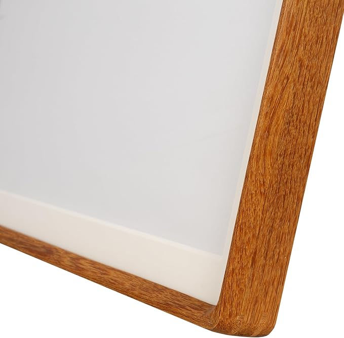 Natural Wood Photo Frames Inspired Tabletop Picture Frame with Mat, Vertical or Horizontal Display (Teak, 12x16 matted to 8.5x11)
