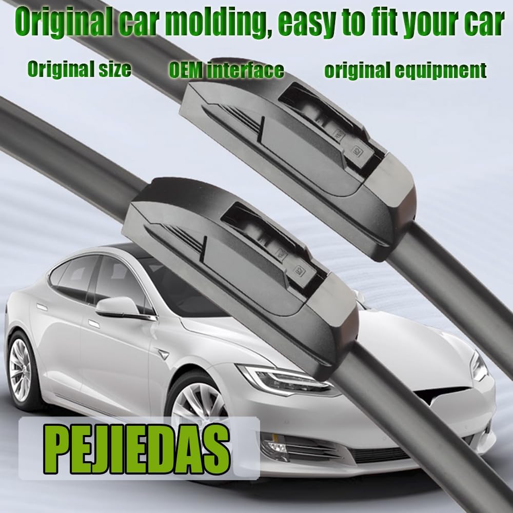 OEM Quality Front Wiper Blades, Replacement for 2008-2017 Honda Accord,2010-2015 Toyota Prius,2004-2010 Toyota Sienna, OE Original Style (26 Inch + 19 Inch Front Wiper Blades)