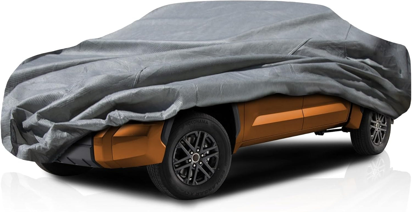 5-Layer Full Truck Cover – Semi Custom Fit for Chevrolet 2007-2025 Silverado 1500 Crew Cab 5.8ft Bed | All-Weather Protection: Waterproof, Dustproof, Windproof, UV-Resistant