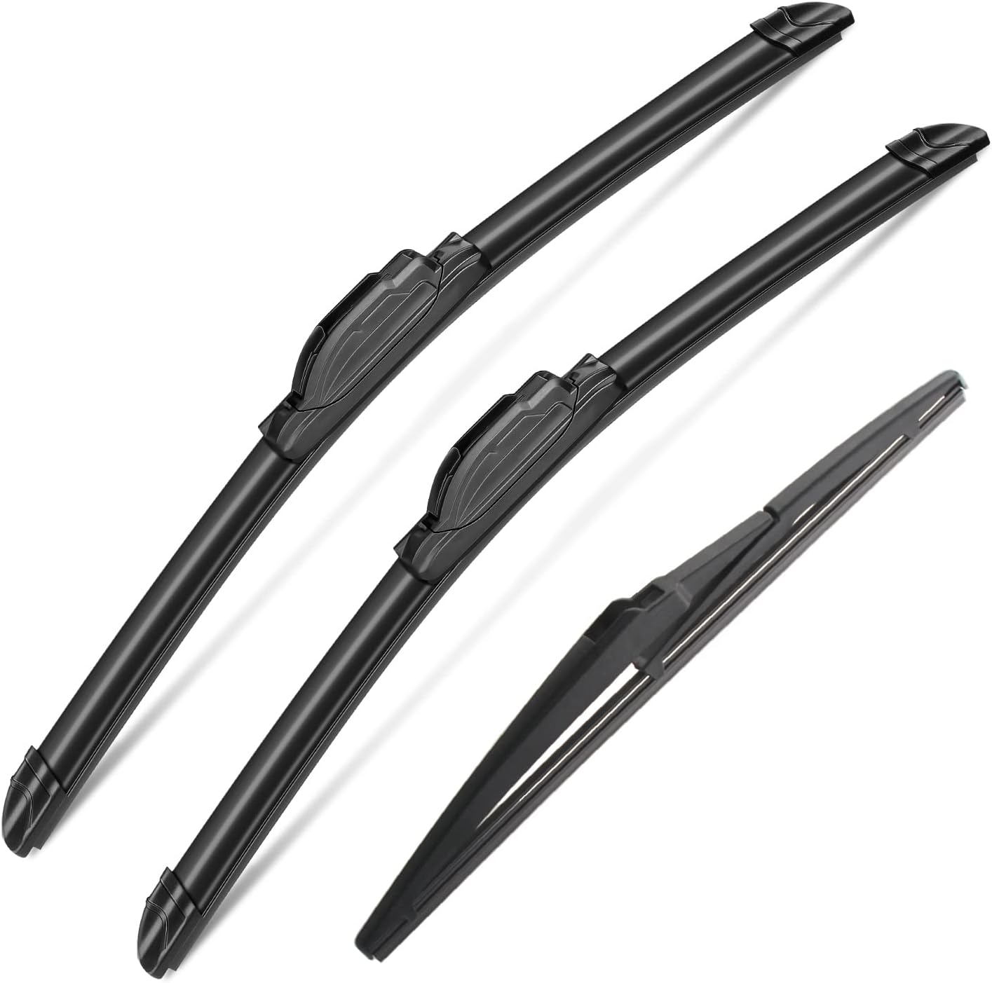 3Pcs Windshield Wiper Blades for Toyota 4Runner 2010-2018 2019 2020 2021 2022 2023 2024, Original Equipment Replacement Front and Rear Windshield Wipers for My Car- 24"/20"/12F" (Pack of 3) J- HOOK
