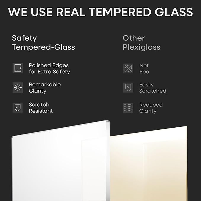 Homeforia 15x15 White Picture Frame, High End Oak 15 x 15 Square Wood Frames with Mat 11 by 11 inches Photo, 15by15 White Wooden Poster Frames Matted to 11x11 Print, Tempered Glass, Wall Kit, Set of 1