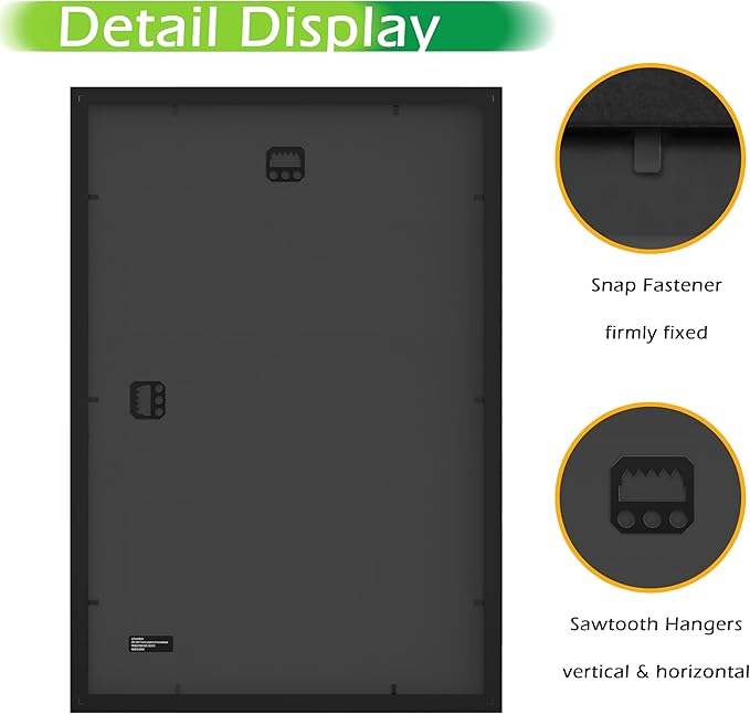 FrameWorks 2-Pack, 12x18 Matted to 11x17 Picture Frame, Black ??Classic Wooden Photo Frame with Tempered Glass, Modern Matte Finish for Prints, Posters, Certificates & Wall Decor ??Gallery-Ready
