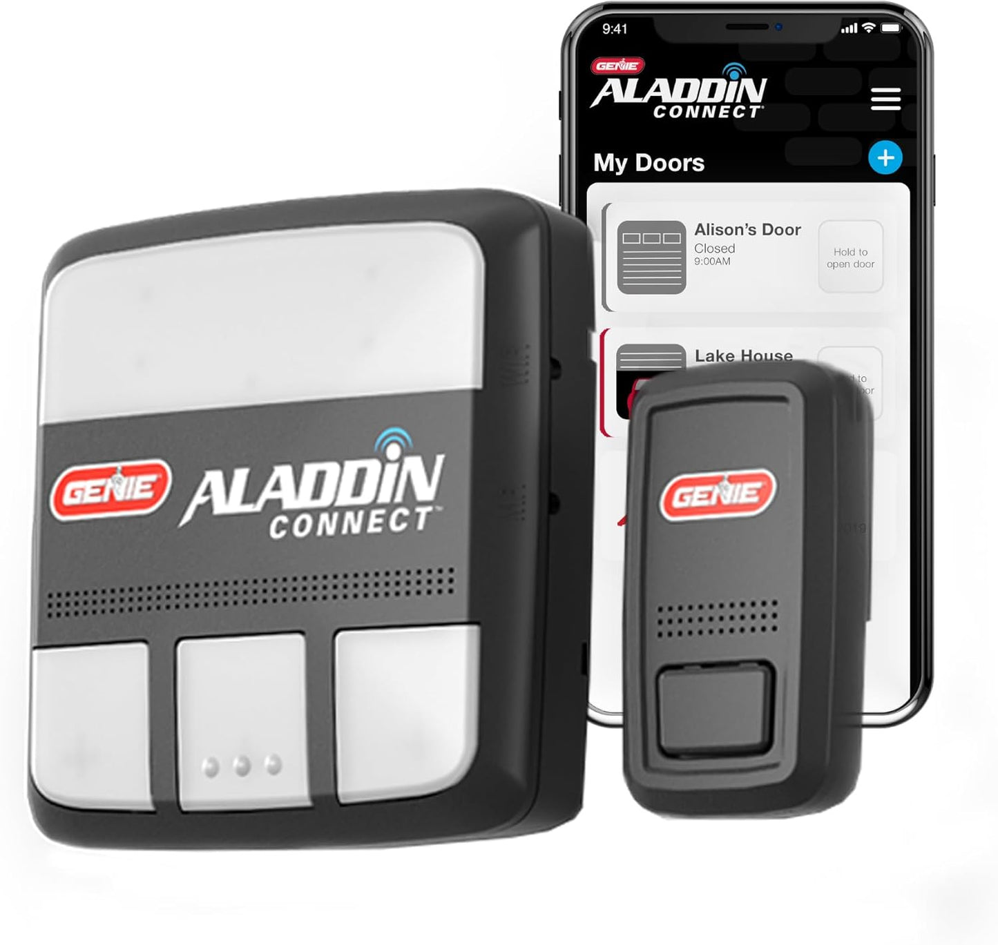Genie Aladdin Connect Smartphone Garage Door Opener – Monitor, Open & Close Your Garage Door from Anywhere Using Your iPhone or Android Device
