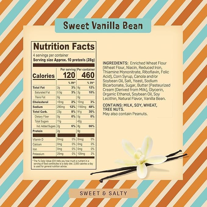 Variety Pack - Lonestar Original, Sweet Vanilla Bean & Southern Roasted Pecan Flavors, 4 oz Gourmet Bite-Sized Butter Toffee Pretzels, Sweet & Savory Snack, Perfect for Sharing Austin Pretzel