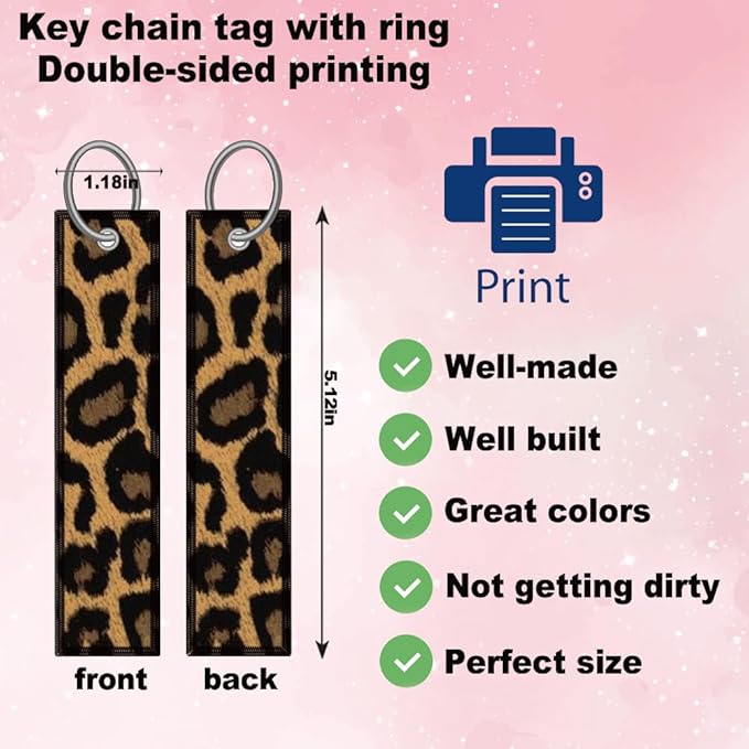 2pcs Brown Cheetah Leopard Print License Plate Frame for Women, Cheetah Leopard Brown car Decorative tag Frames Girly Animal License Plate Cover Holder for Vehicle with car Keychain tag