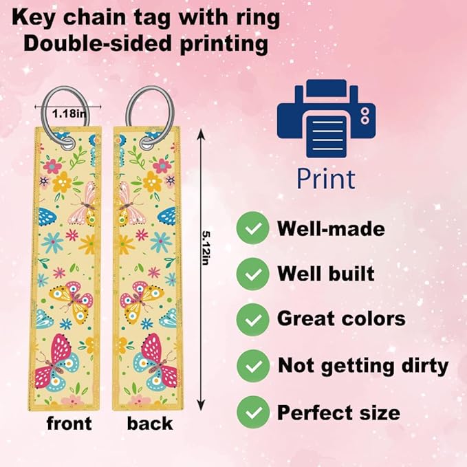 2pcs floral Colorful Butterfly License Plate Frame for Women,Inspirational Butterfly flower car Decorative tag Frames Girly,Colorful Butterflies floral License Plate Cover Holder with car Keychain tag