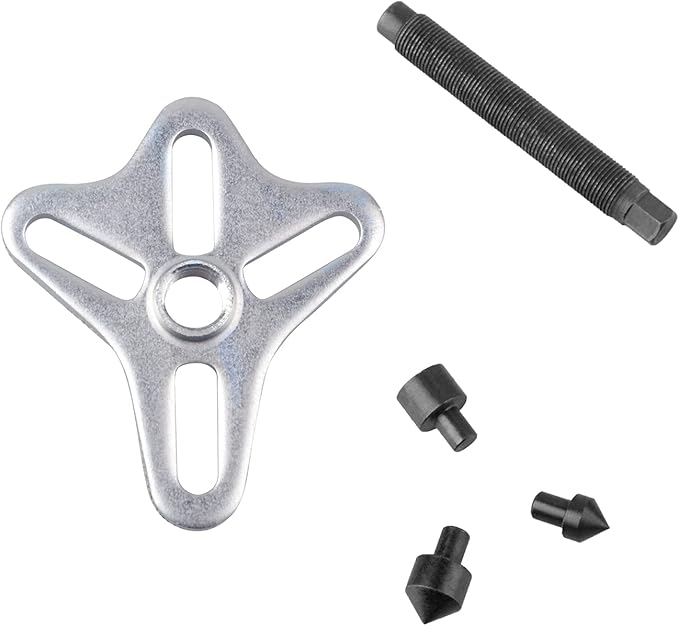 Harmonic Balancer Puller Set, 46 Pcs Flywheel Steering Wheel Puller Kit Gear Puller Yoke Crankshaft Pulley Puller