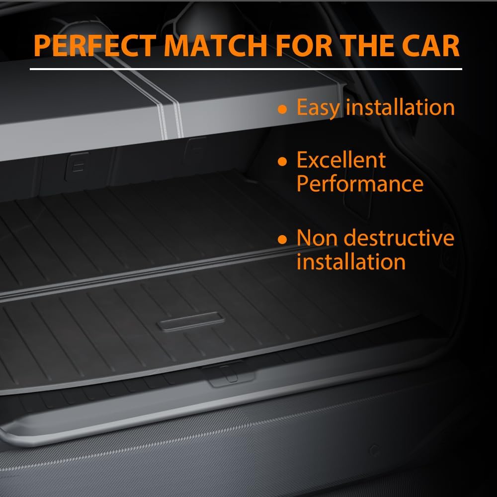 G-PLUS Floor Mats Trunk Mat Fit for Mazda CX-50 2023 2024 2025 w/Seat Back Protection TPE Custom Fit All Weather Full Cover Protection 3 Piece,Black