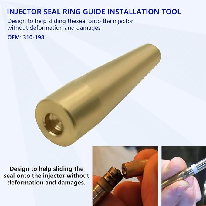 ZKTOOL Fuel Injector Seal Install Tools for Jaguar/Land Rover 3.0L & 5.0L Engines, Replace Fuel Injector O-Ring Kit, OEM:310-198 310-199