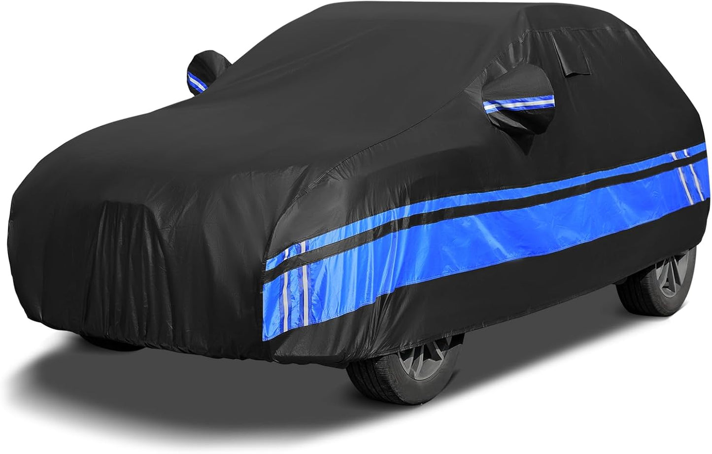 10-Layer SUV Car Cover Waterproof All Weather for Automobiles, Universal Fit for BMW X3/X4/X5/X6, Honda CR-V, Mercedes GLC-Class, Tesla Model Y, SUV 182"-191" L, Size S3 (See Size Chart)