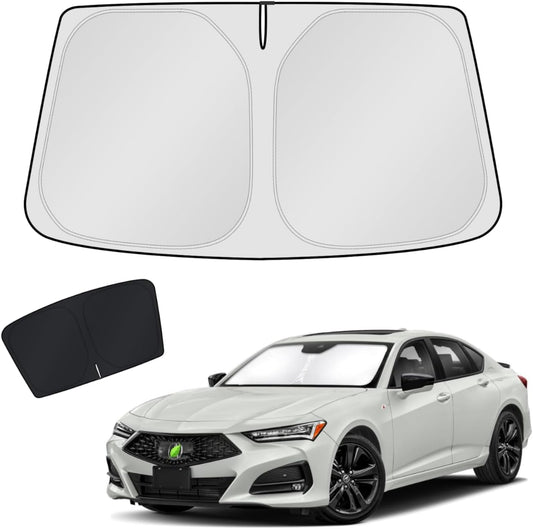 KUST Windshield Sun Shade for 2021-2025 2026 Acura TLX Sedan Accessories Sunshade Window Sun Visor Protector Foldable Blocks UV Rays Keep Your Car Cooler