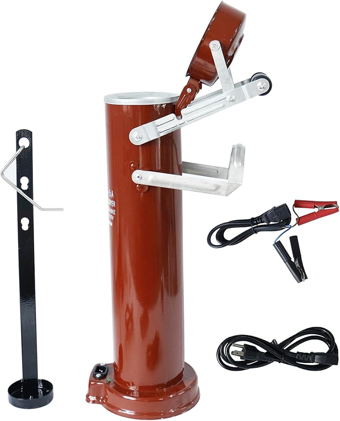Portable Welding Rod Oven, 110V Electrode Oven 11Lbs Capacity, Rod Oven For Stick Welding for 18" (450mm) Electrodes, Welding Rod Dryer Dry, Dry Stick Welding Electrode Oven (Red)