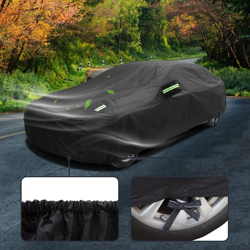 Upgraded Waterproof Car Cover Compatible with Chevrolet Camaro 2025-1982, All Weather Rain Snow Sun UV Car Covers with Cotton Lining for Camaro Coupe Convertible, Heavy Duty Outdoor Covers