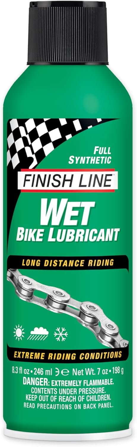 FINISH LINE Wet Bike Lubricant Aerosol Spray, 8-Ounce