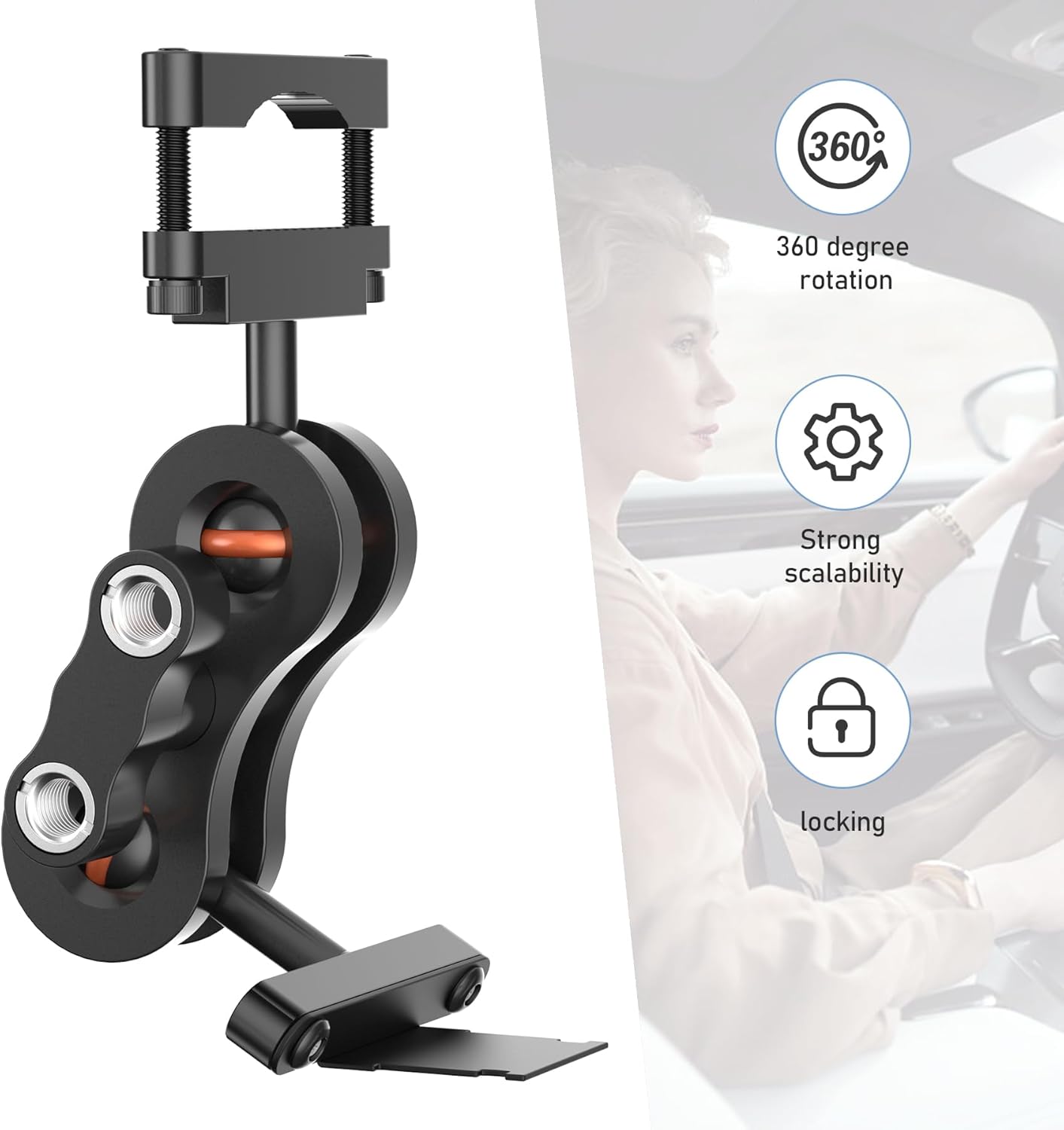 Radar Mount Mirror Mount Bracket for Escort MAX,MAX2,Older(2015-2019) MAX 360 Radar Detector（Not for 2020 Max360 or MAX360C）