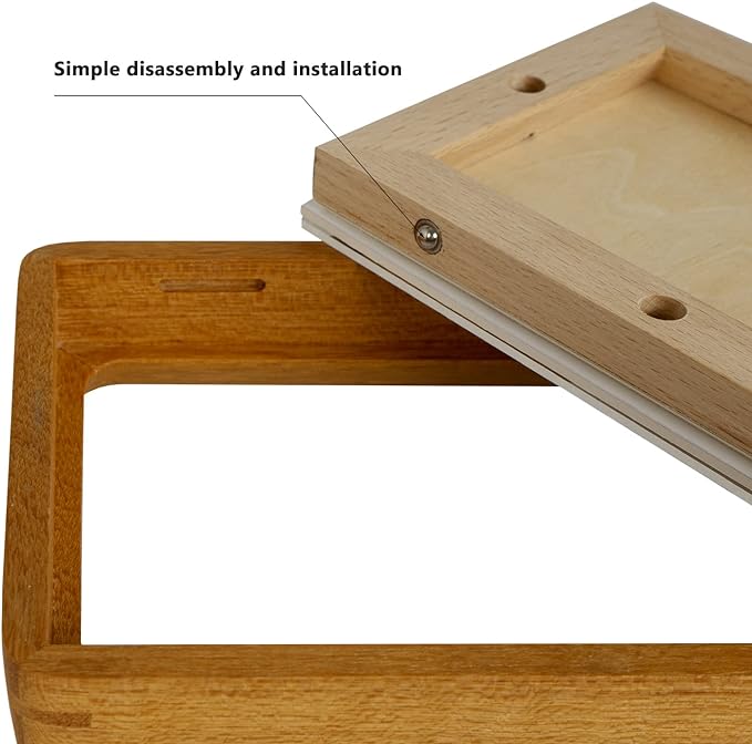 Natural Wood Photo Frames Inspired Tabletop Picture Frame with Mat, Vertical or Horizontal Display (Teak, 6x8 matted to 5x7)