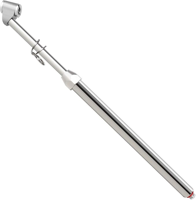 MEANLIN MEASURE Silver Double Straight Type Tire Pressure Gauge，Dual Head Air Pressure Gauge，Pressure Range 10-160 Psi(Suitable for Trucks, etc.